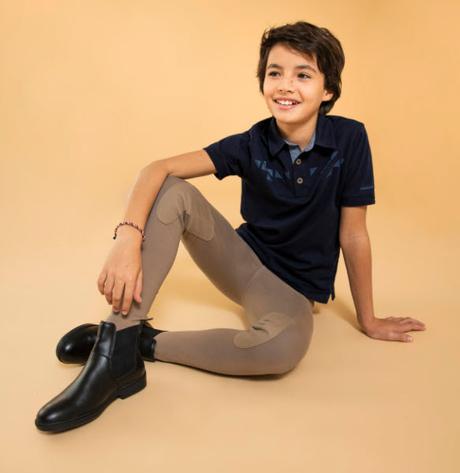 Jazdecké nohavice - rajtky s nášivkami decathlon, 146