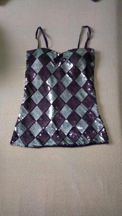 Flitrovaný top s-m, s