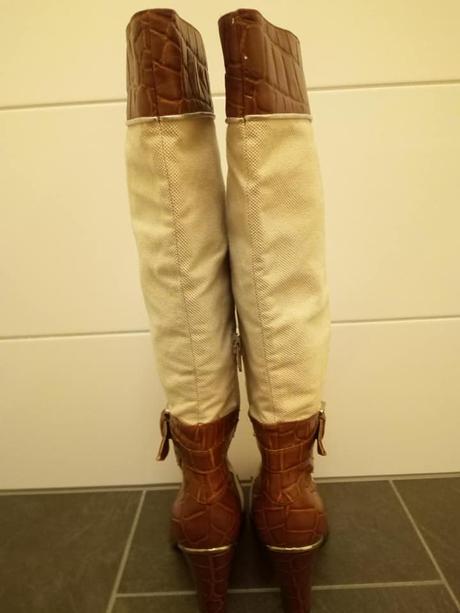 Kombinovane kožene cizmicky, 37