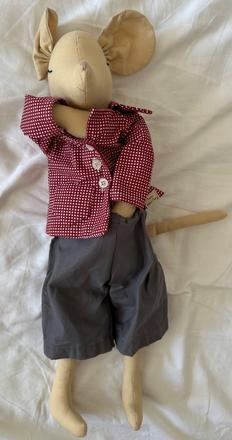 "nová" látková myš (handmade)výroba za 10e,