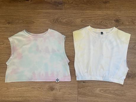 2 x crop top, h&m,s
