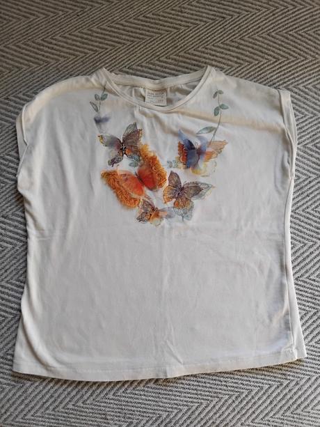 Tričko s motylmi, zara,122