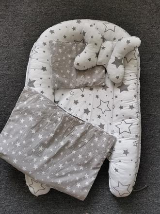 Hniezdo+vankusiky+decka, šírka (cm): 60,dĺžka (cm): 120