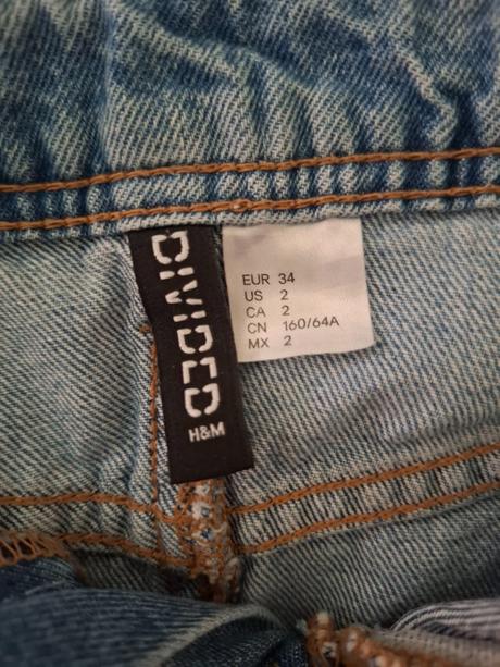 Riflová sukňa, h&m,xs