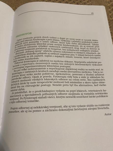 Fytoterapia z pera lekára karol mika  stála 35 eur, 