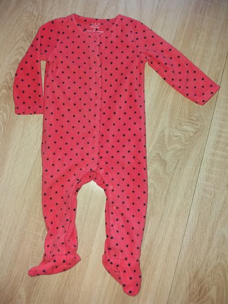 Teplý bodkovaný overal 6-9m, f&f,74