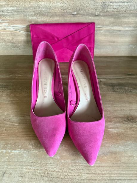 Semišové lodičky s kabelkou, 40