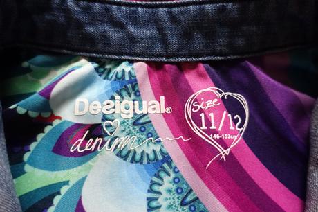 Mäkké riflové šaty desigual 146/152, desigual,146
