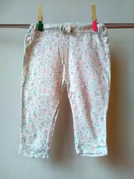 Letné kvietkované nohavice, f&f,74