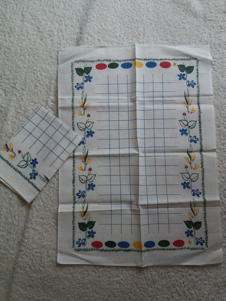 Retro obrus vianoce, 