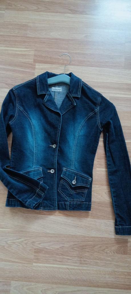 Dámske riflové sako, clockhouse,m