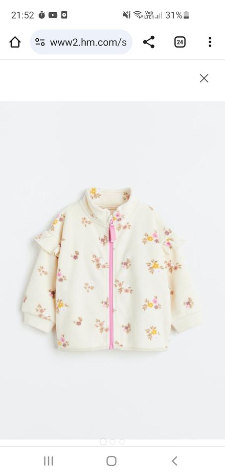 Flísová mikina hm, h&m,74