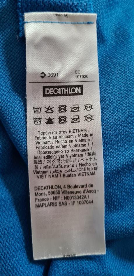 Funkčné tričko pre chlapca, decathlon,122