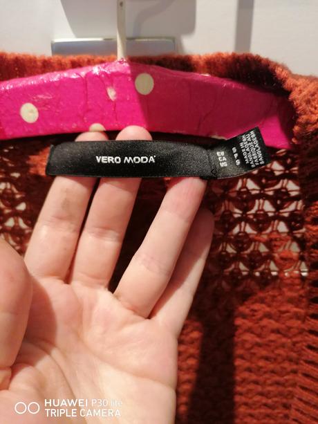 Sveter tehlový vero moda, vero moda,s