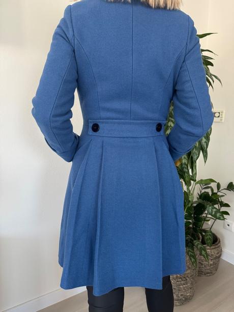 Zimný elegantný kabát, s