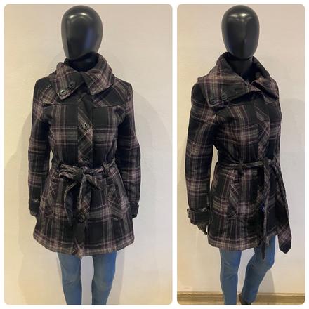Dámsky kabát károvaný (38/40), colours of the world,m