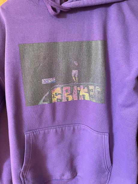 Freakclothing fialová mikina s potlačou, m
