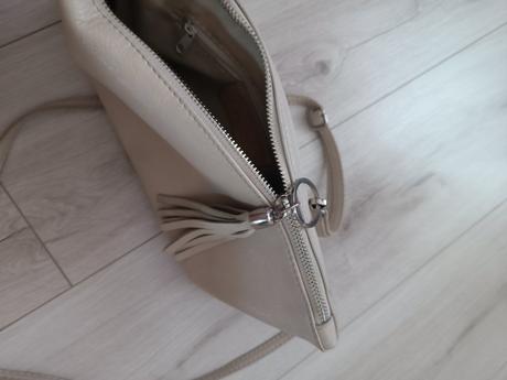 Dámska kožená cross body kabelka,