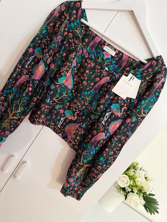 Luxusná hodvábna blúzka sandro paris, s / xs