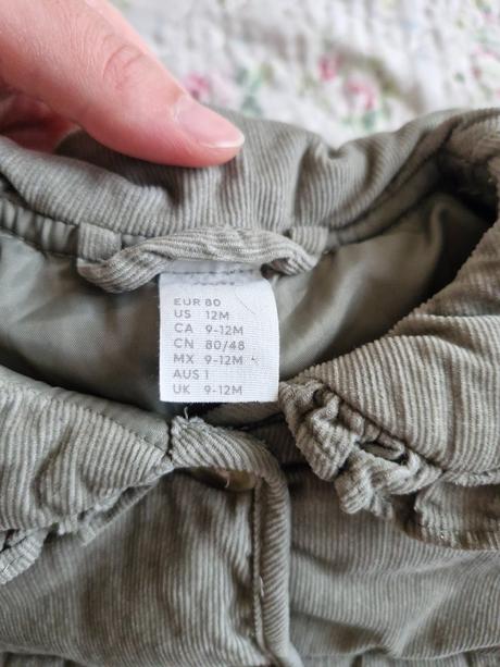 Menčestrová bunda - h&m, h&m,80