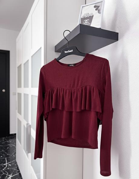 Zara blúzka s volánom, zara,m