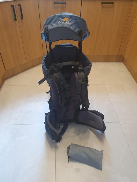 Turistický nosič corazon panda modrý, 