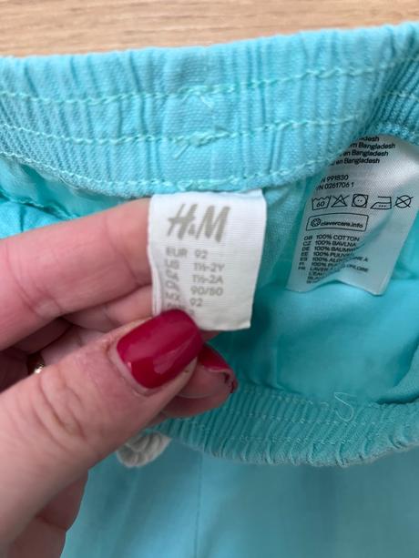 Letné nohavice, h&m,92