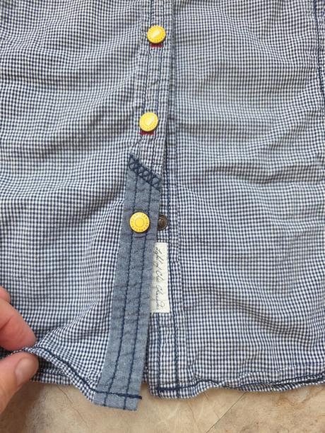 Kockovaná modrá košela 38/40, reserved,38