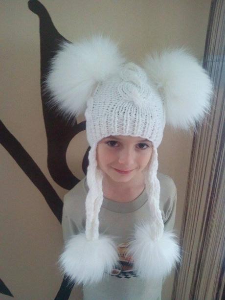 Zimná čiapočka so 4 brmbolcami, 62 - 158