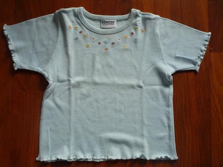 Tričko s kvietkami červené/modré, 110