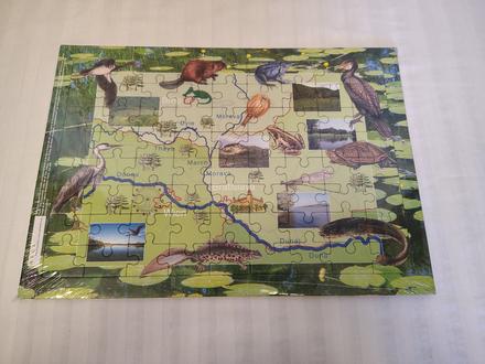 Zberateľ, puzzle neca 2006, dunajské luhy, v fólii, 