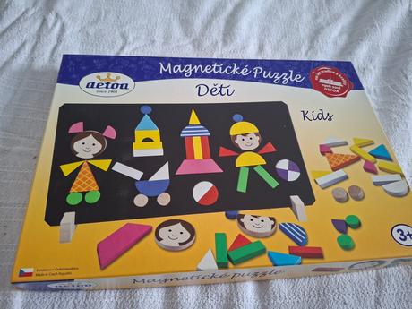 Magneticke drevenne puzzl, 