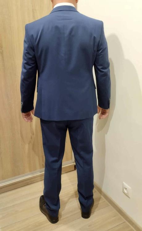 Pánsky antracitový oblek, 52