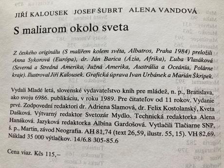 S maliarom okolo sveta-prvé vyd.1989,