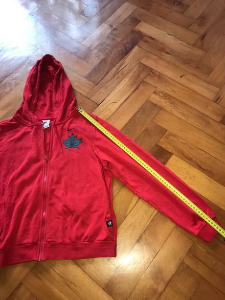 Nike mikina s kapucňou - červená, nike,s