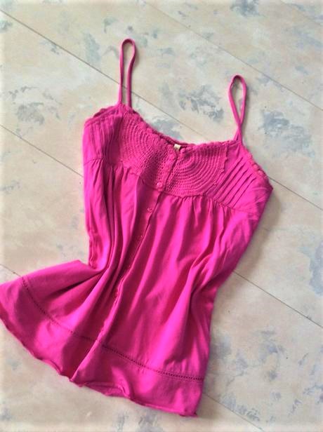 Romantické tielko, denim co,l