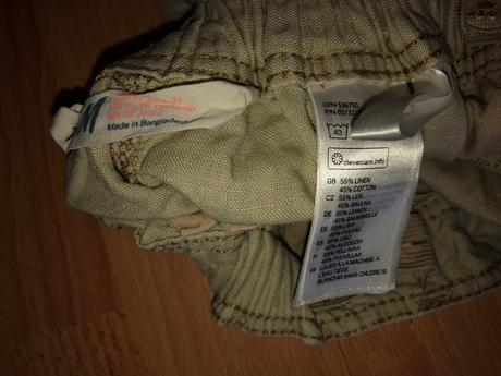 Letné lanové nohavice, h&m,92