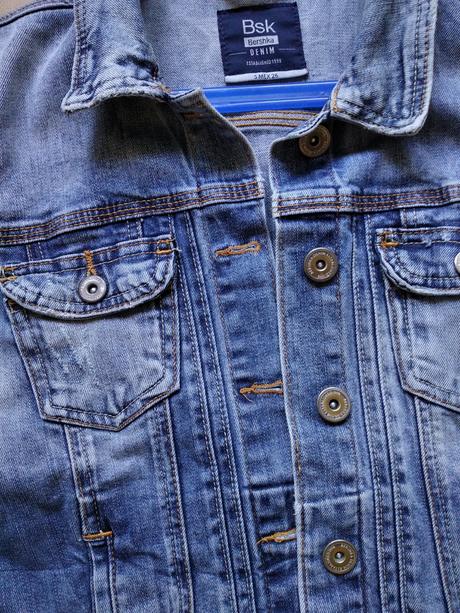 Rifľová bunda, bershka,36