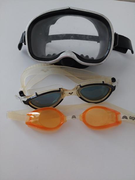 Okuliare na potápanie, ciapka na kupanie, 