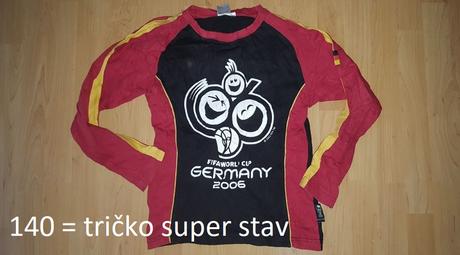 Tričko s dlhým rukávom, 140