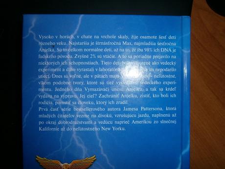 Kniha od james patterson- anjelský experiment, 