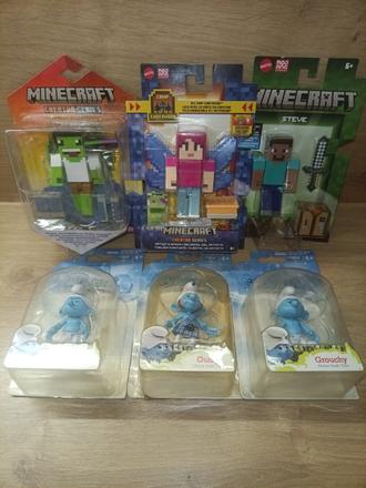 Minecraft šmolkovia figúrky, 