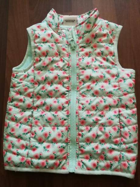 Dievčenská kvietkovaná vesta, topomini,86