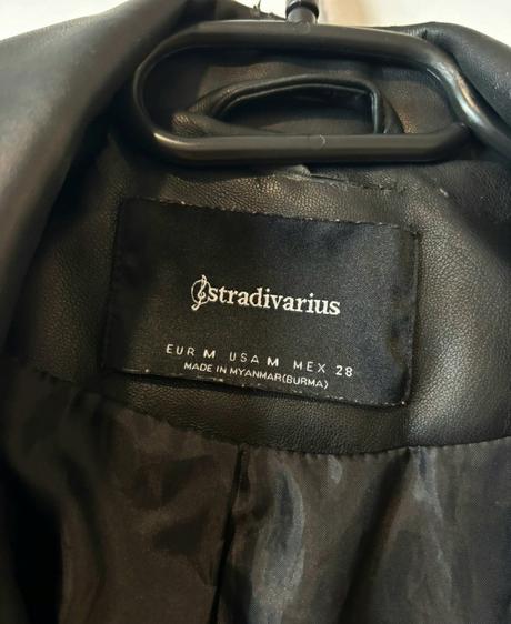 Koženková bunda, stradivarius,m