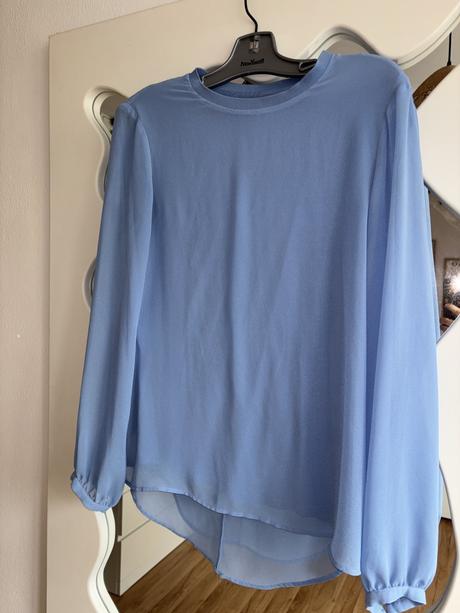 Baby blue top zara m, zara,m