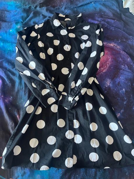 Koselove bodkovane saty, mohito,xs