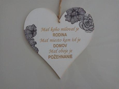 Drevené srdiečko,
