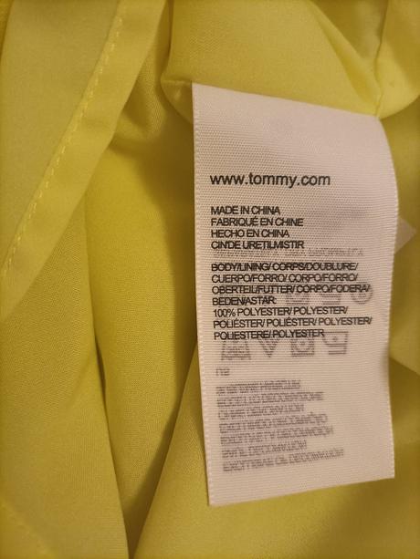 Tommy hilfiger..citrónove šaty.veľkosť 38, tommy hilfiger,m