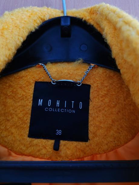 Zimný kabát s vlnou, mohito,38