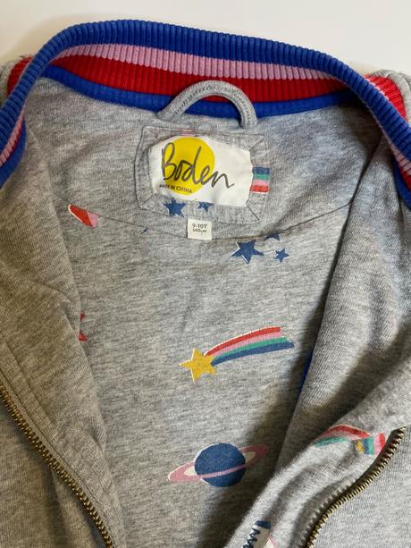 Hrubšia mikina s flitrovanou hviezdou, mini boden,140